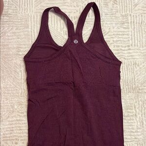 lululemon athletica purple Fitted Racerback Tank Top